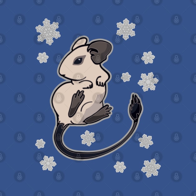 Degu Snowflakes Winter by Mystical_Illusion