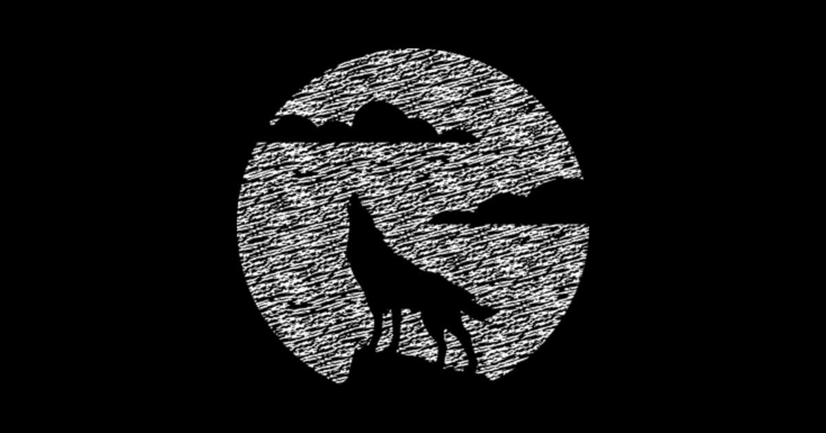 Howling Wolf In The Glow Of The Full Moon Wolf Sticker TeePublic