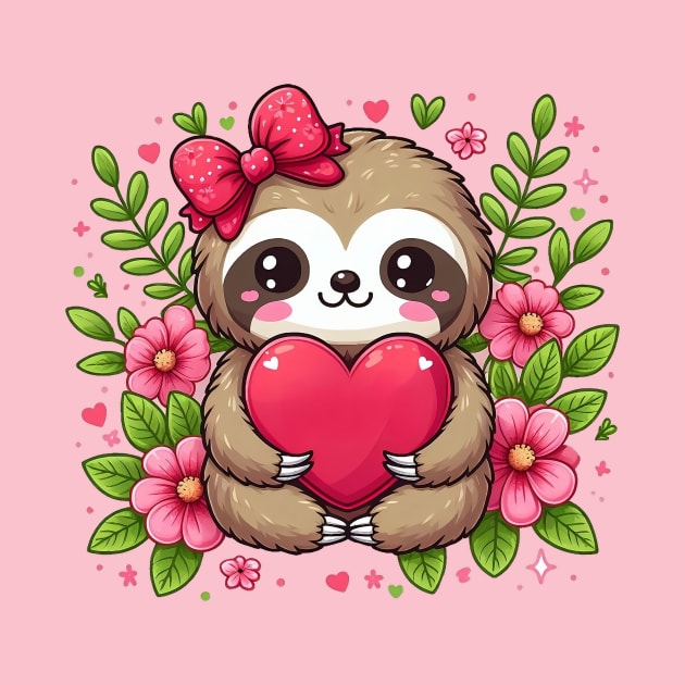 Lovely Kawaii Sloth by PhotoSphere