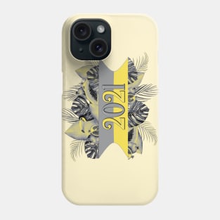 COLOR OF THE YEAR 2021 ILLUMINATING YELLOW AND ULTIMATE GRAY TROPICAL DESIGN Phone Case