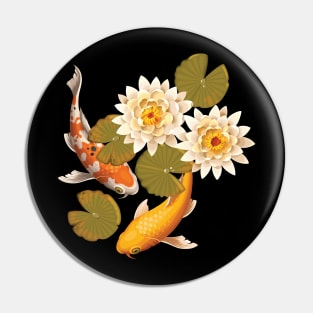 Yin-Yang Koi Fish Japan Carp Pin