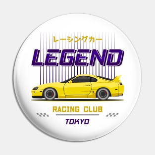 Racing Legend Yellow Supra mk4 JDM Pin