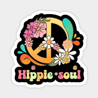 Daisy Peace Sign Hippie Soul Flower Lovers Gifts Magnet