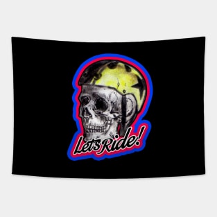 Skull Ryder Helmet Tapestry