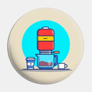 Coffee Machine V60, Mug And Cup Pin