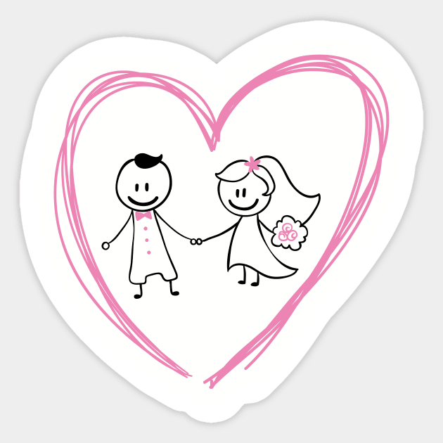 heart - love - heart' Sticker