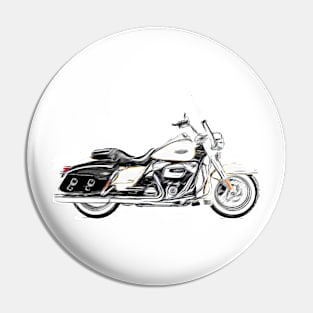 white motorbike Pin