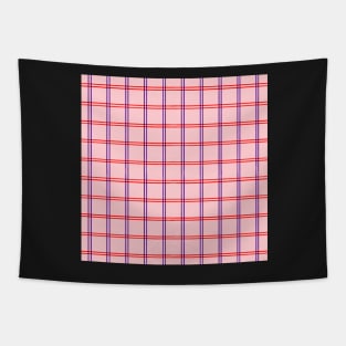 Traditional Japanese Vintage Thin Plaid Koushi Pattern in Pastel Pink Tapestry