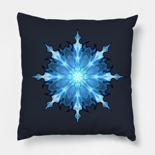 Blue Crystal Heart Pillow