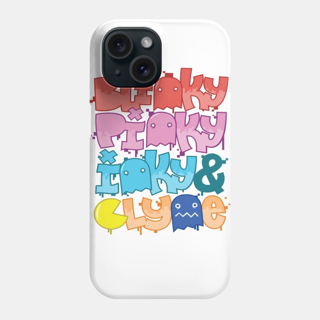 Blinky, Pinky, Inky & Clyde - Pacmania Phone Case by jetpacksandrollerskates