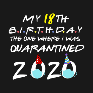 my 18th birthday the one where i was quarantined-2020 birthday gift T-Shirt