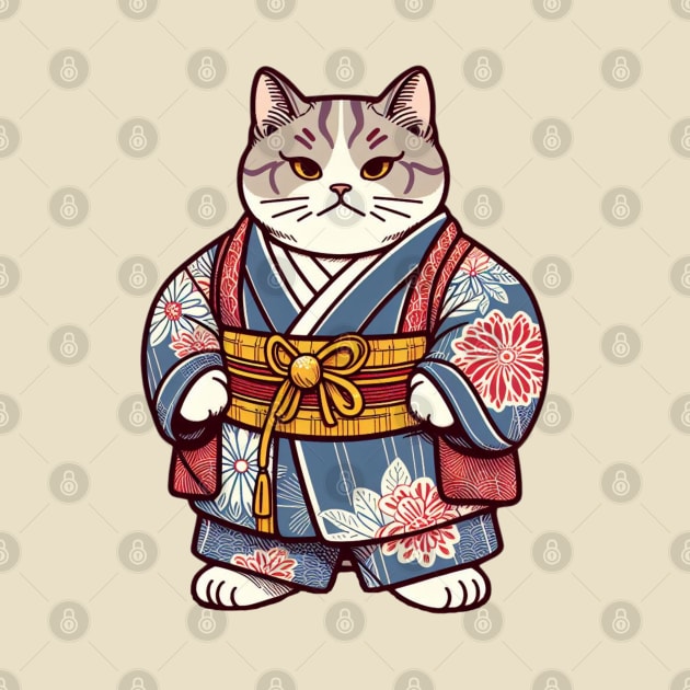 Japanese sumo cat by Japanese Fever