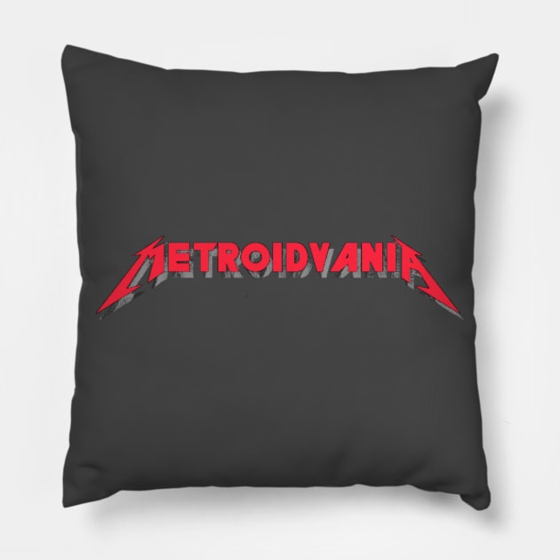 MetroidvaniA Pillow by Elvira Khan