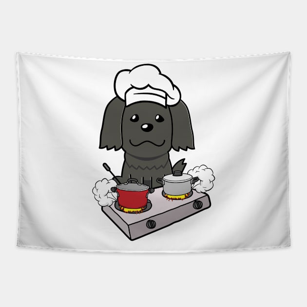 Funny Sheepdog is cooking Tapestry by Pet Station