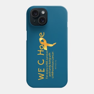 WE C Hope Gold Lg Ribbon Alt Tagline Phone Case