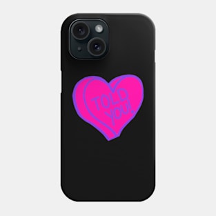 Told You Pink And Purple Love Heart Phone Case