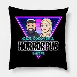 Mike Cadaver's Horror Pub Trivia Alt Logo Pillow