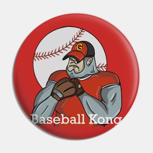 The Gorilla Baseball Player Pin