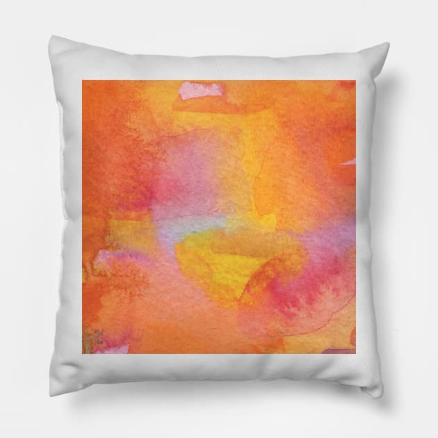 Watercolor  Abstract Pillow by Pris25