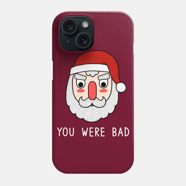 Santa Knows Everything Phone Case by bohsky