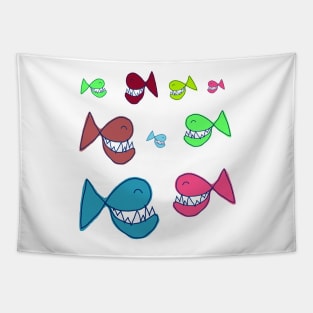 Smiling fish Tapestry