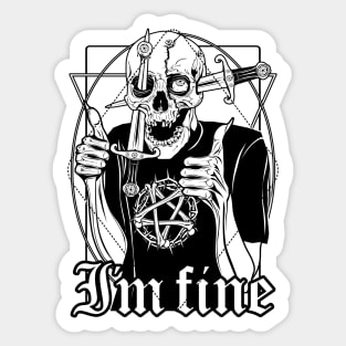 I'm fine, Dictionary Definition Sticker for Sale by ED-TDesigns