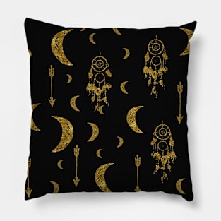 Golden Moon Pillow