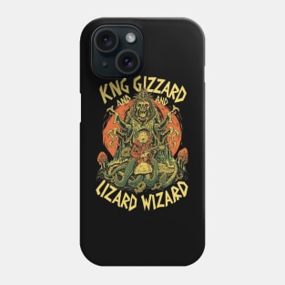 Lizard King's Cosmic Symphony Phone Case