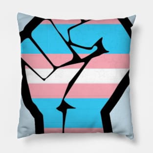 Black Trans Pride Pillow