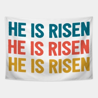 He Is Risen Cool Inspirational Easter Christian Tapestry