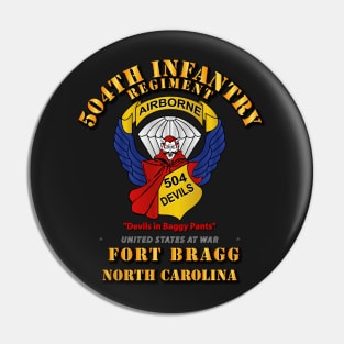 504th Infantry Regiment - Devils - FBNC Pin