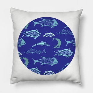 Ancient Fish - Mycenaean Art - Minoan Art Pillow