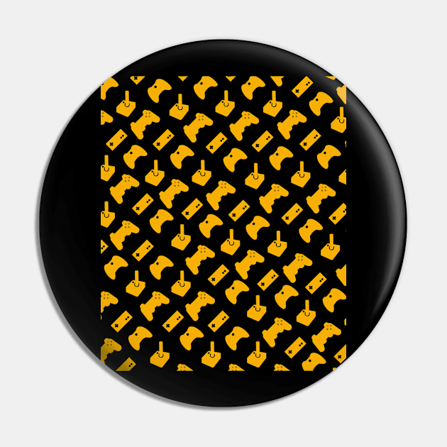 Gamer in Orange Pin by CWieDesign