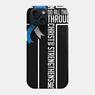 I can do things Jesus who strenghtens me Diabetes Type 1 Phone Case