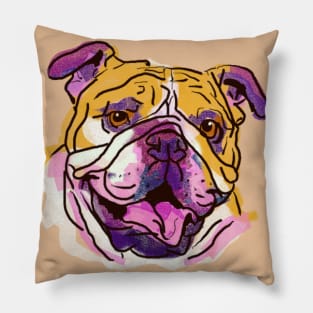 The Bulldog Love of My Life Pillow