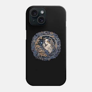 Blue Merle Sheltie Illustration Phone Case