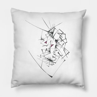 143 Unique Pink Black White Colorful Abstract Pillow