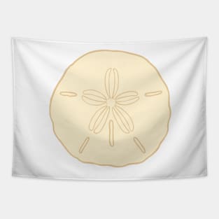 Sand Dollar Beach Illustration Tapestry