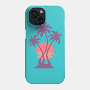 3 Palm Sunset Phone Case