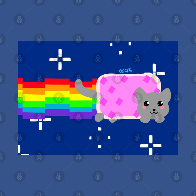 Disover Nyan Cat ! - Nyan Cat Rainbow - T-Shirt