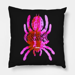 Tarantula Silhouette V74 (Tie Dye) Pillow