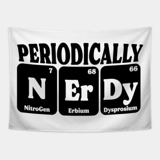 Periodically Nerdy Funny Scientist Tapestry