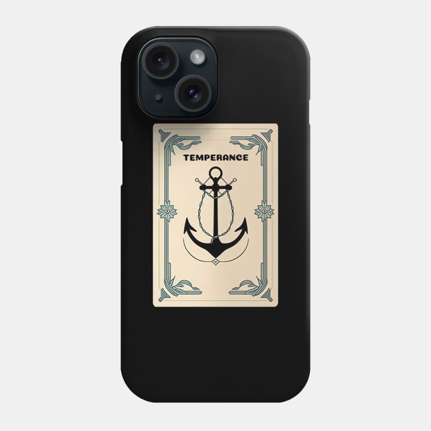 Tarot Temperance Sign Phone Case by Stoic King