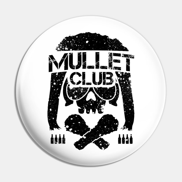 Mullet Club - Black Pin by BigOrangeShirtShop