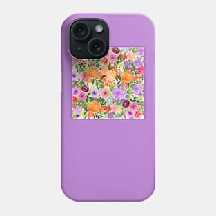 Floral print for gift-wrapping paper Phone Case