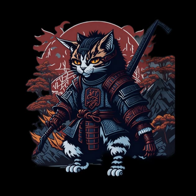 Samurai cat hip hop by Rizstor