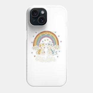 My Rainbow Cat is My Valentine Phone Case