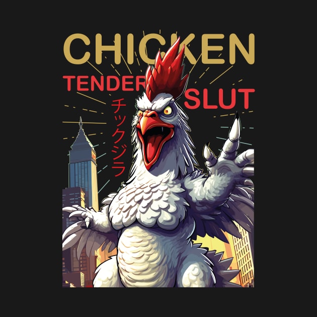 chicken tender slut: Chickenzilla by maximus123