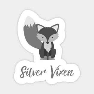 Silver Vixen Magnet