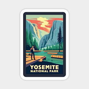 A Vintage Travel Art of the Yosemite National Park - California - US Magnet